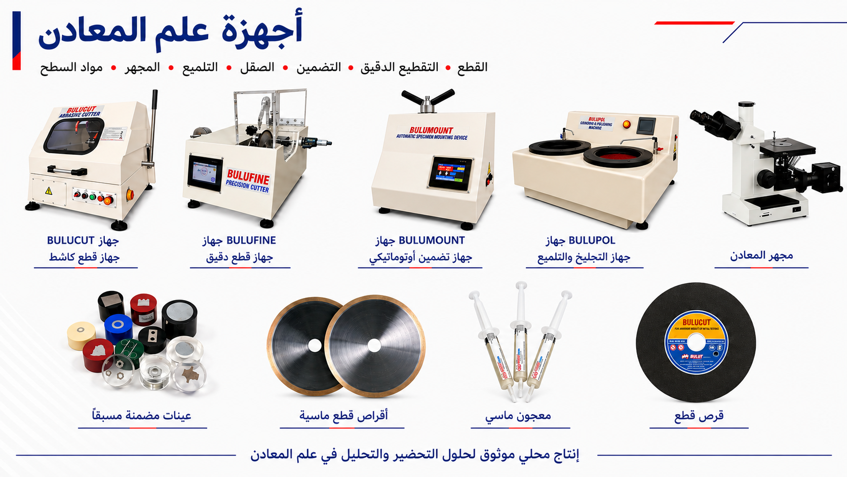 معدات الميتالوغرافي