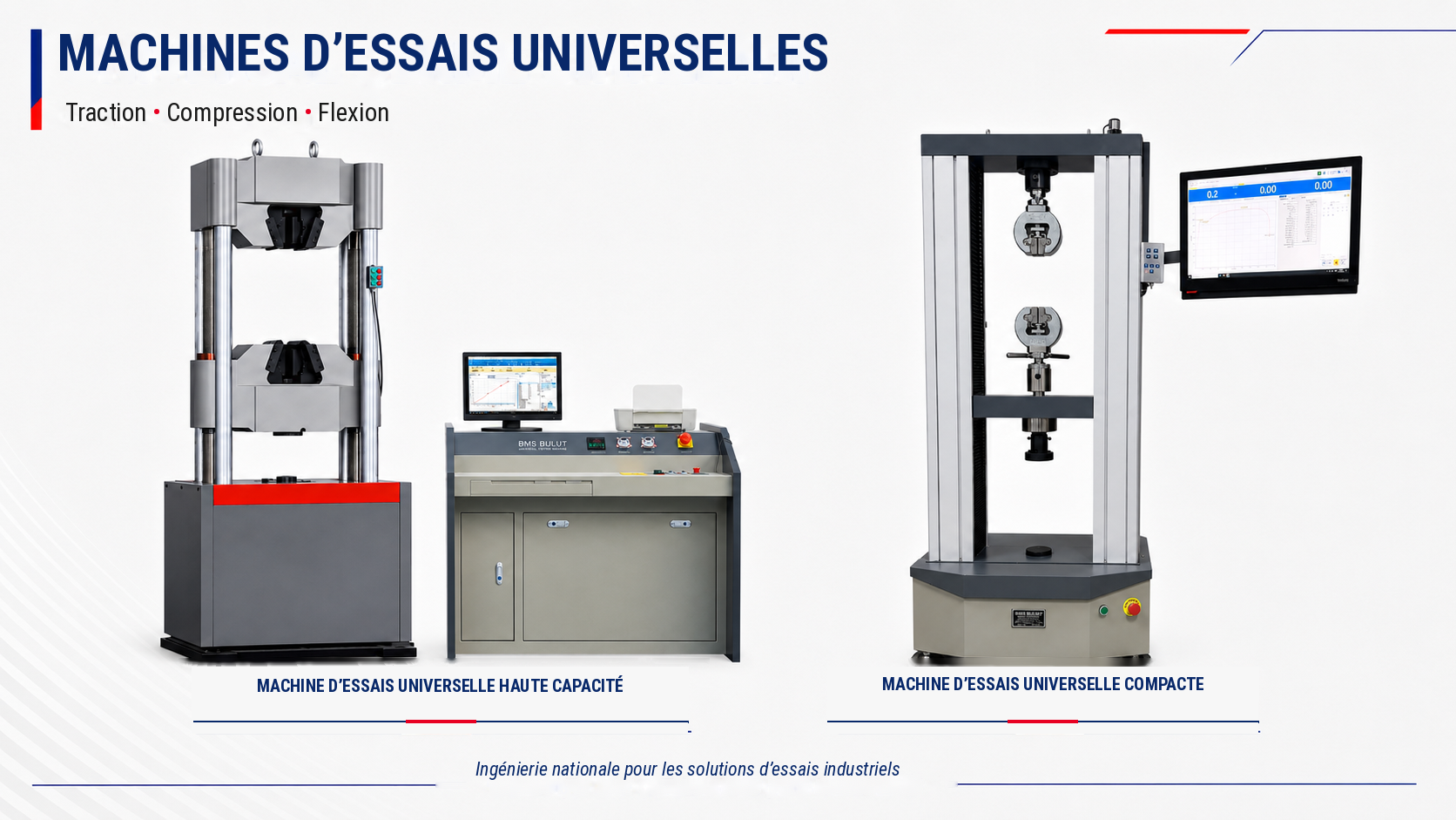 MACHINES D'ESSAIS UNIVERSELLES